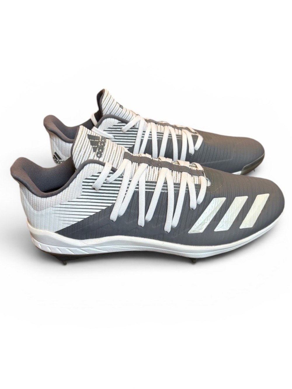 Adidas Men's Adizero Afterburner 6 Metal Baseball Cleats Size 9 Gray/White